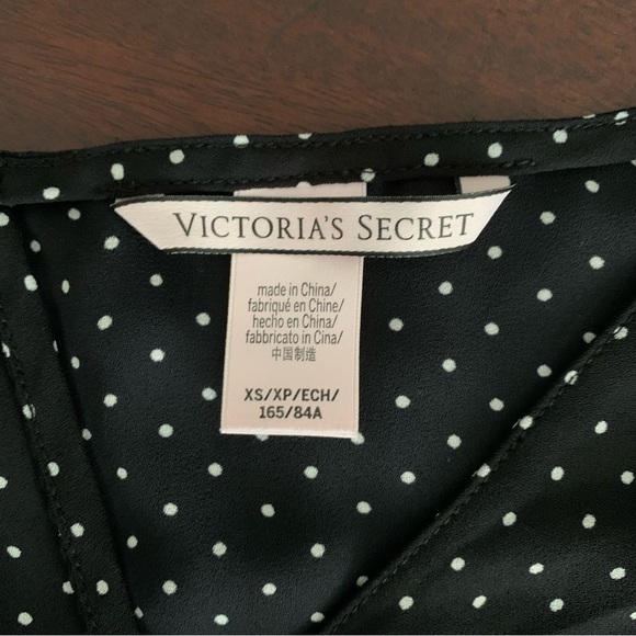 Victoria's Secret Black & White Polka Dot Romper, Size XS - Picture 14 of 16